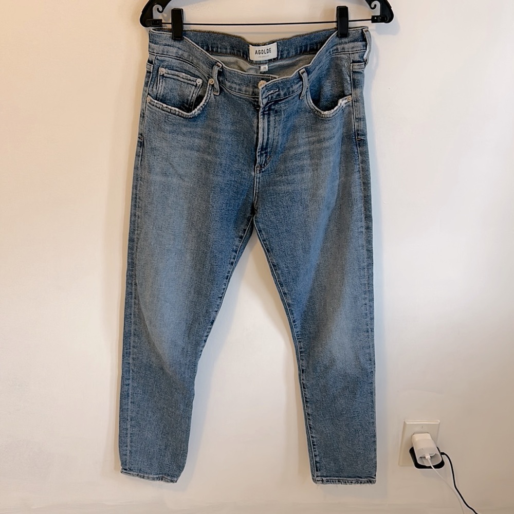 Agolde Toni Mid Rise Straight Jeans - Picture 2 of 9